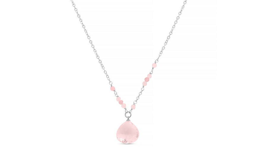 Image 1: Collier "Zoqoyi" avec quartz rose de Luxenter