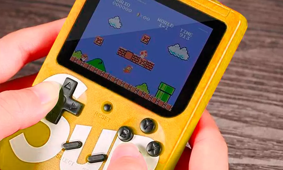 Compacte gamebox inclusief 400 retro videogames