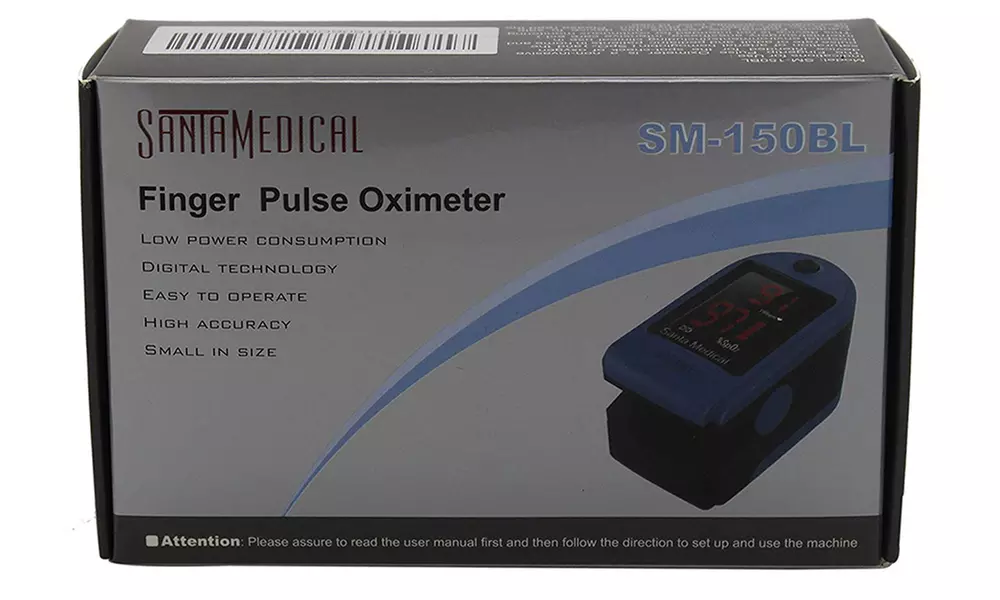 Santamedical Fingertip Pulse Oximeter with Carrying Case - Second Medium