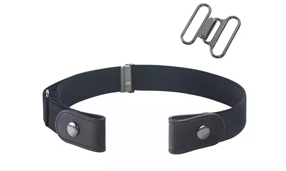 1x oder 2x schnallenloser, elastischer Gürtel