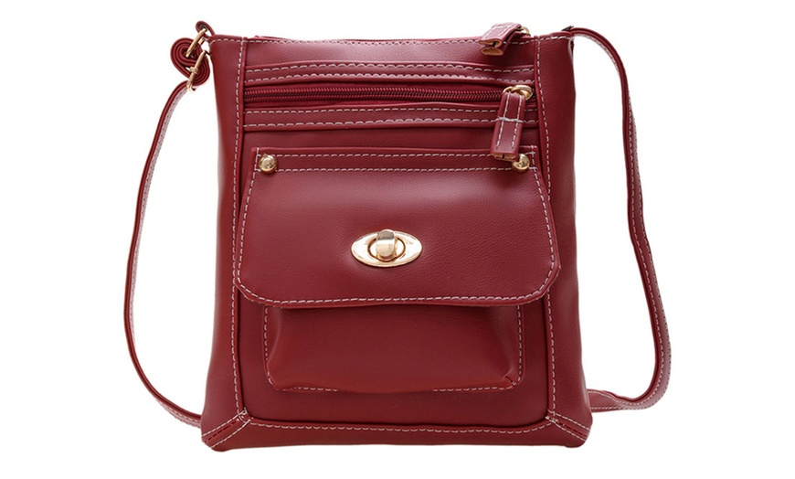 Image 12: Women's Vintage Style Crossbody Shoulder Bag