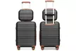KONO Three-Piece Travel Set With Cabin Suitcase, Vanity Case and Holdall Bag - Image 3