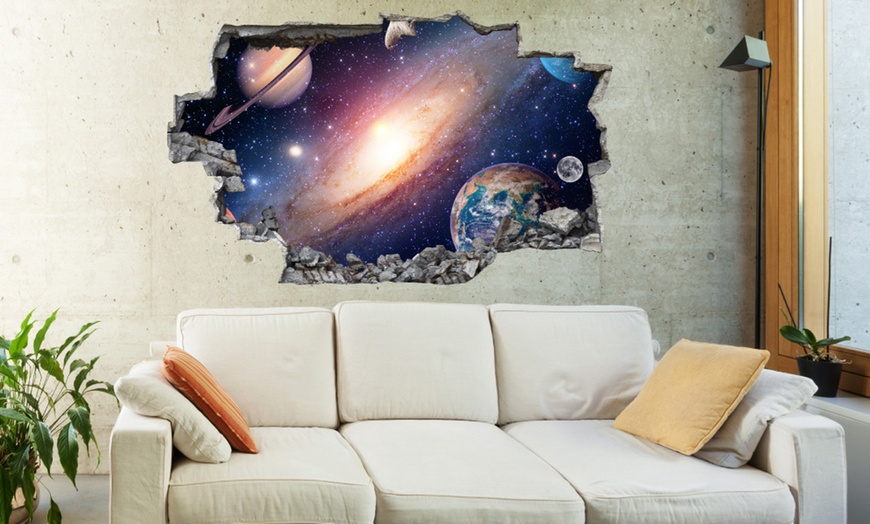 Image 2: 3D Broken Wall Sticker