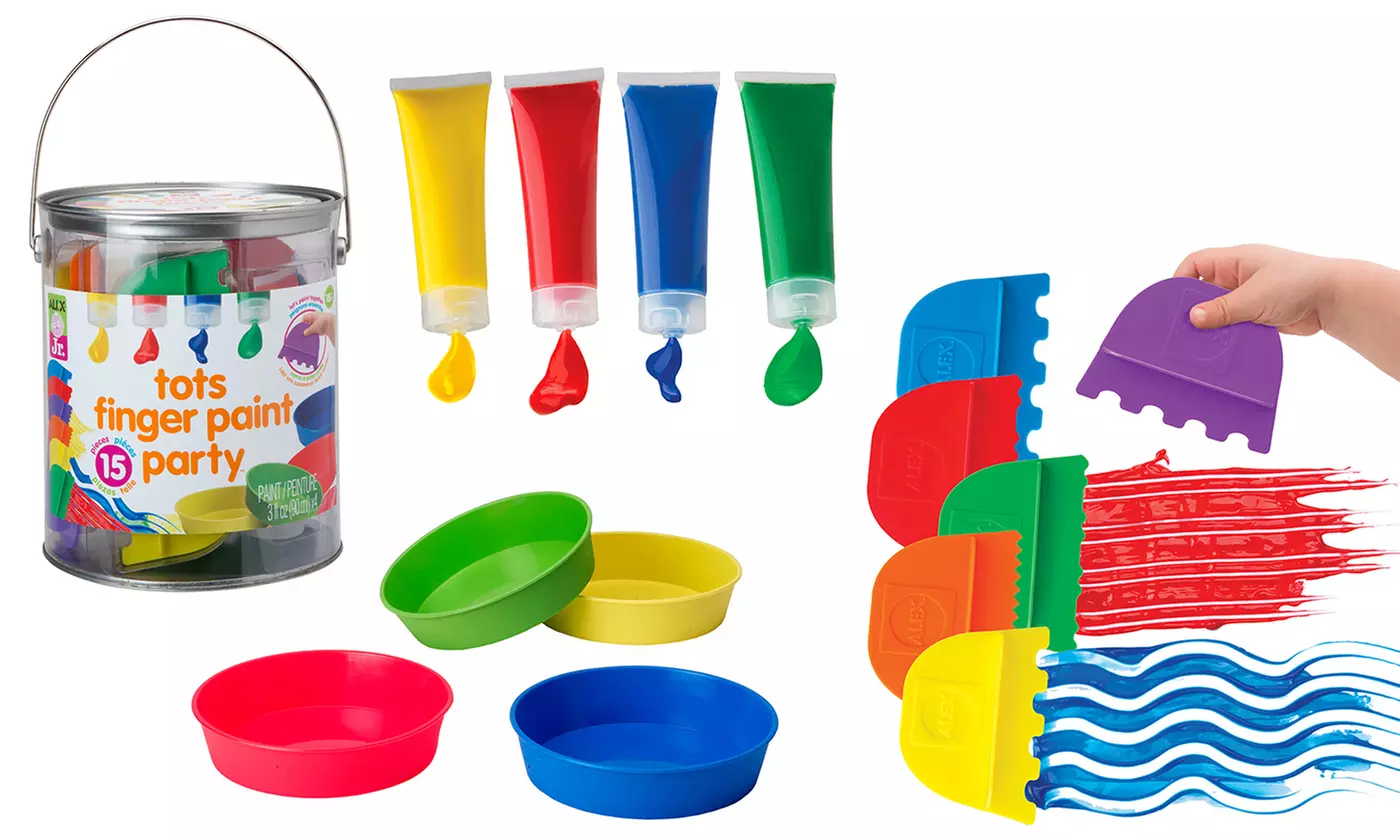 ALEX Toys Toddler Finger Paint Activity Sets - Second Medium