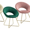 Image 2: Fauteuil rond en velours
