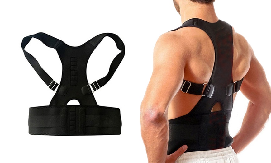 Image 1: Heated Magnetic Lumbar Support