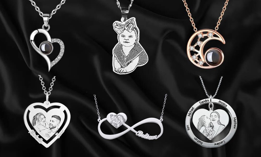 Image 3: Photo Necklaces in 925 Sterling Silver or Projection Necklaces