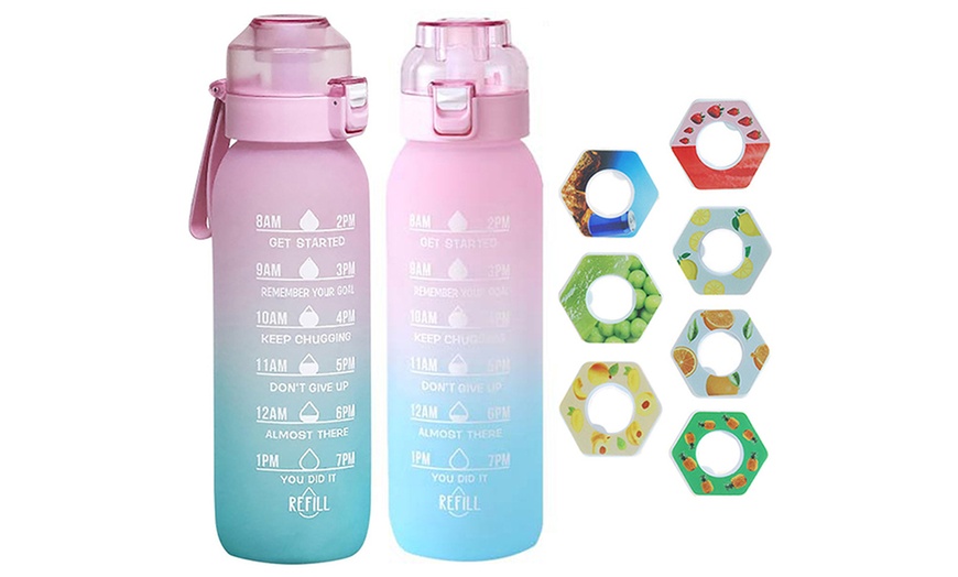 Image 8: 700ml or 1L Water Bottles with Seven Fruit Fragrance Rings