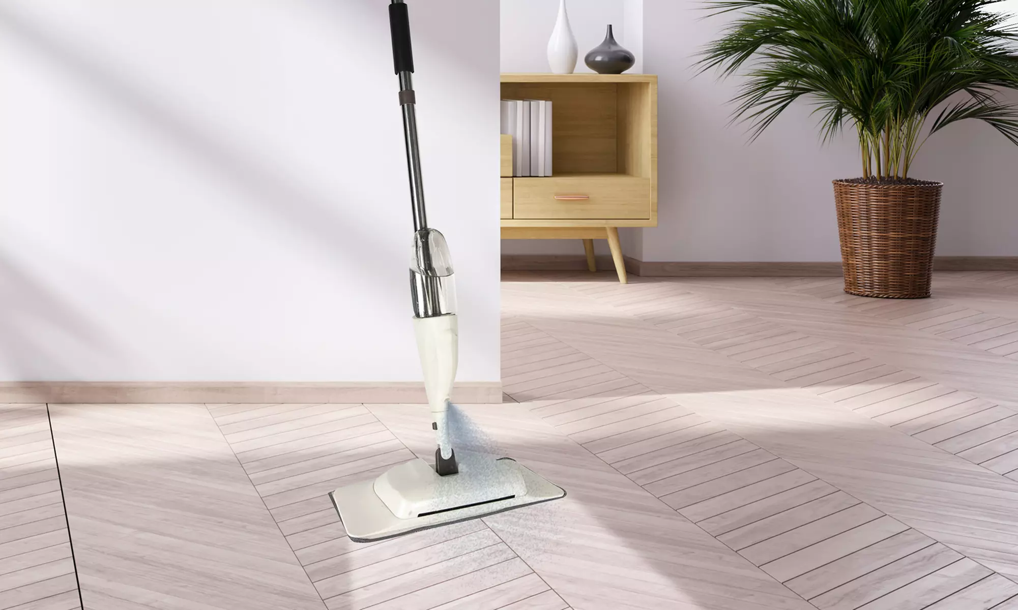 Balai 2 en 1 avec serpillière microfibre - Primary Image