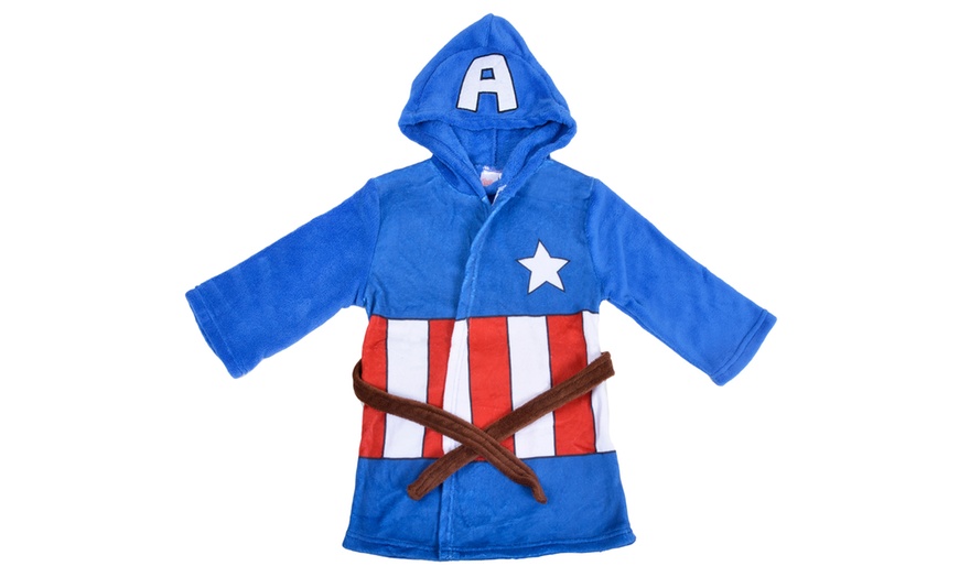 Image 2: Marvel Hero Hooded Dressing Gown