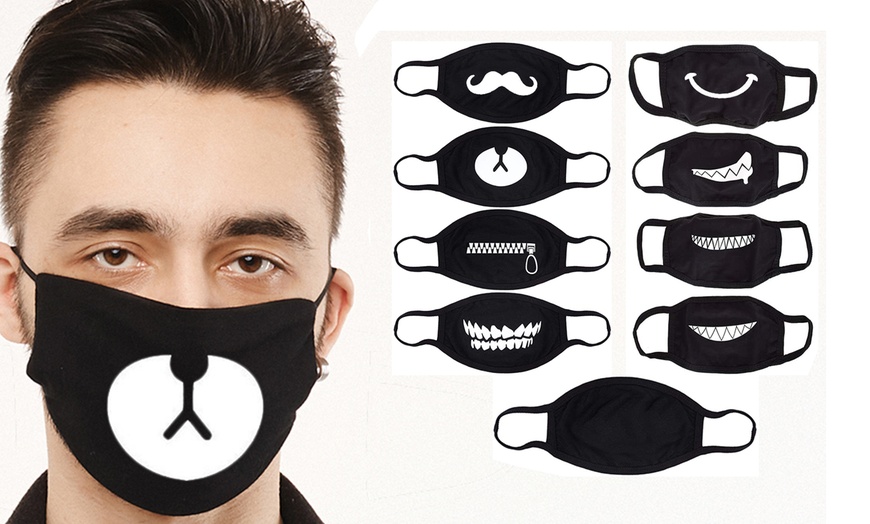 Image 1: Emoticon Face Mask