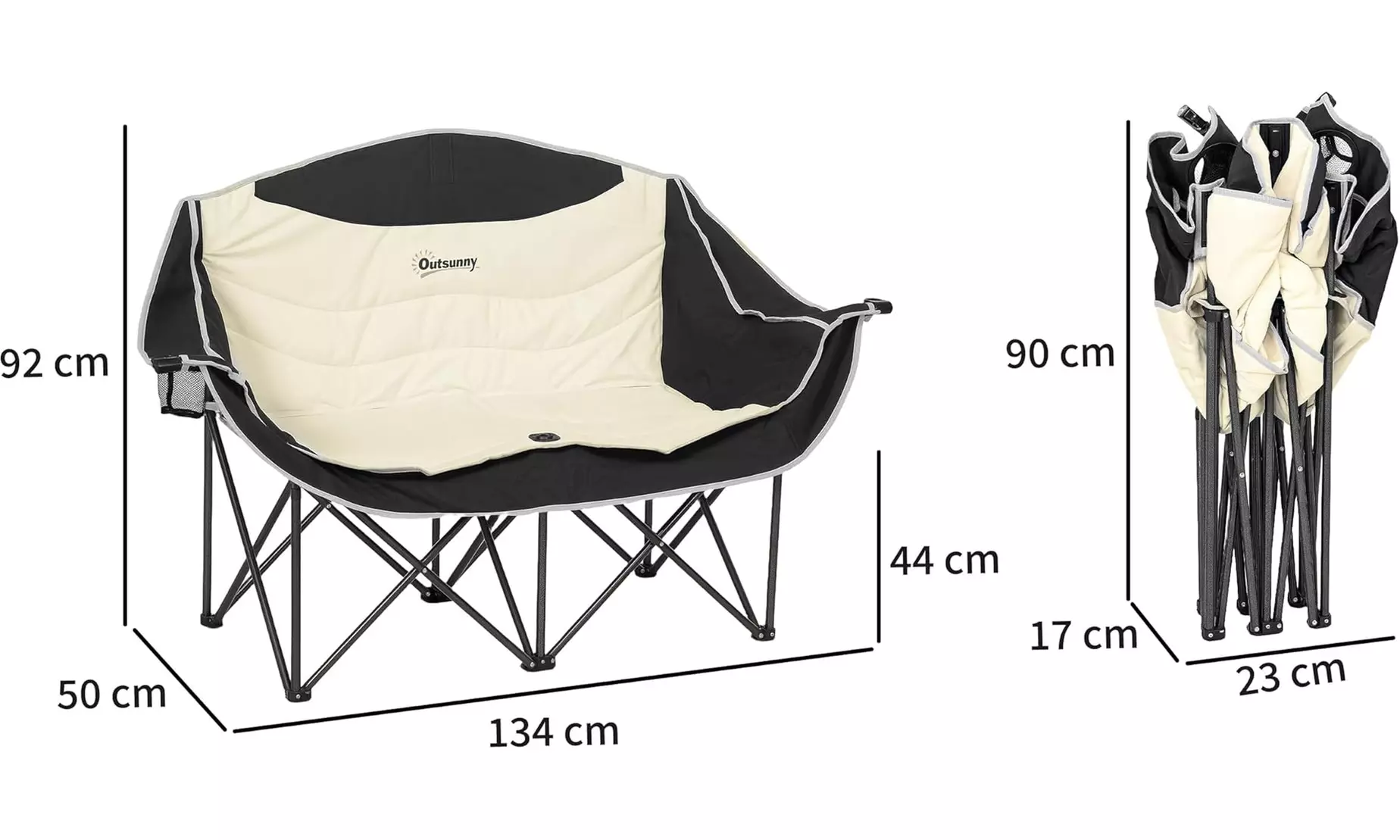 Outsunny Double Camping Chair