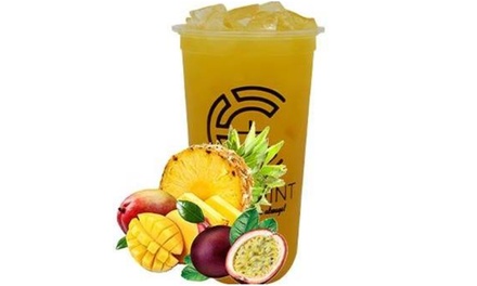 1x REGULAR Fruit OR Milk Bubble Tea with 1 Topping - Cha Point Revesby