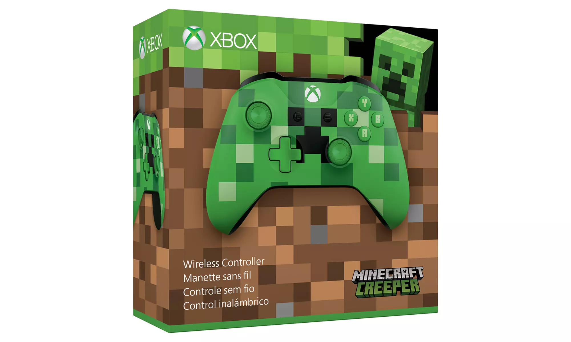 Xbox One Wireless Controller with Minecraft Creeper Design  - Second Medium