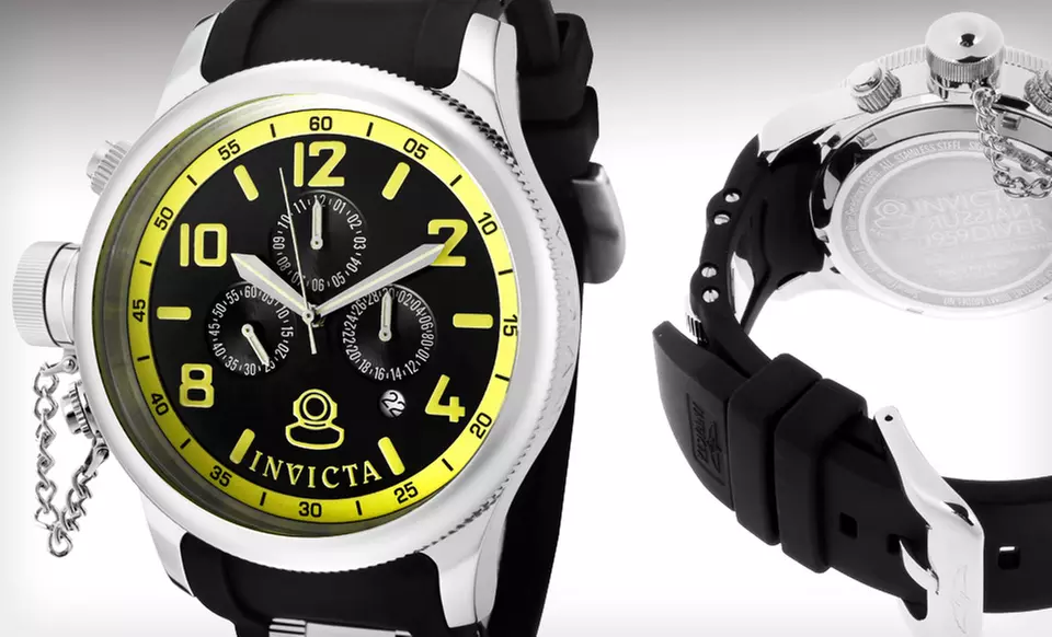 $69.99 for an Invicta Men’s Russian Diver Multi-Function Chronograph Watch ($595 List Price). Free Shipping and Returns. - Primary Image