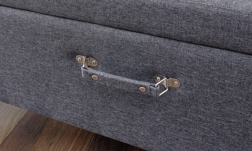 Image 7: Suitcase-Inspired Ottoman Storage