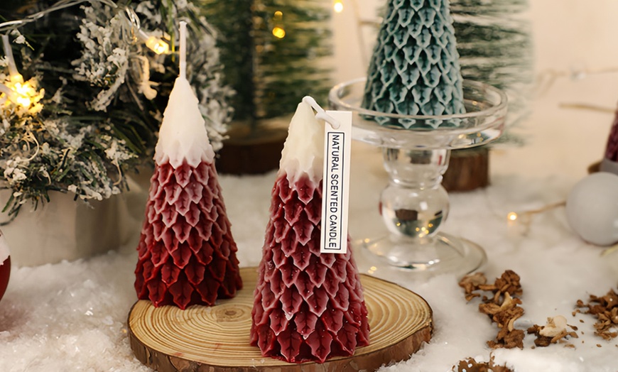 Image 1: Bougie de sapin de Noël