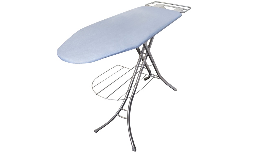 Image 3: Ironing Board with Garment Rack