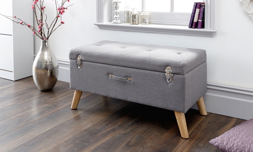 Image 9: Suitcase-Inspired Ottoman Storage