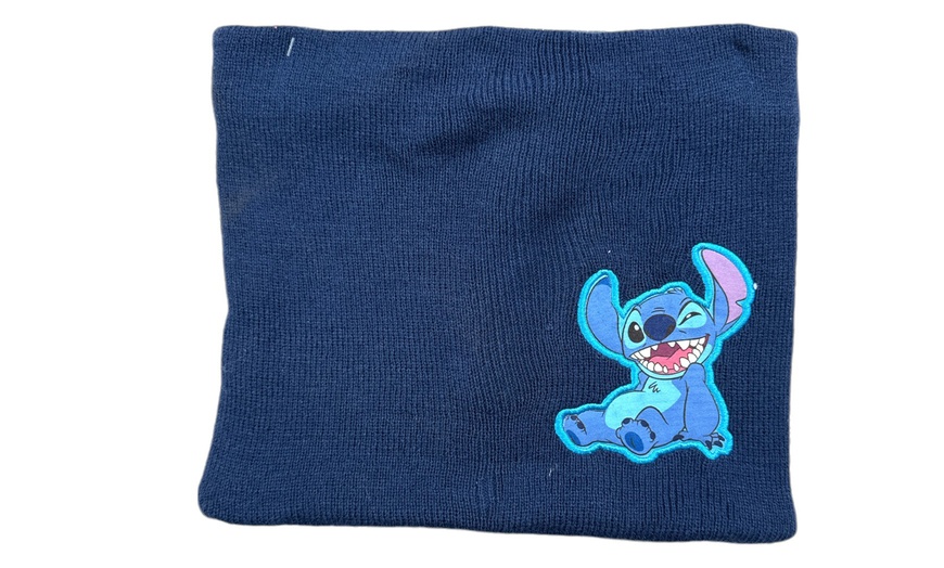 Image 23: Ensemble bonnet, gant, tour de cou Lilo & Stitch, Paw Patrol ou Minnie