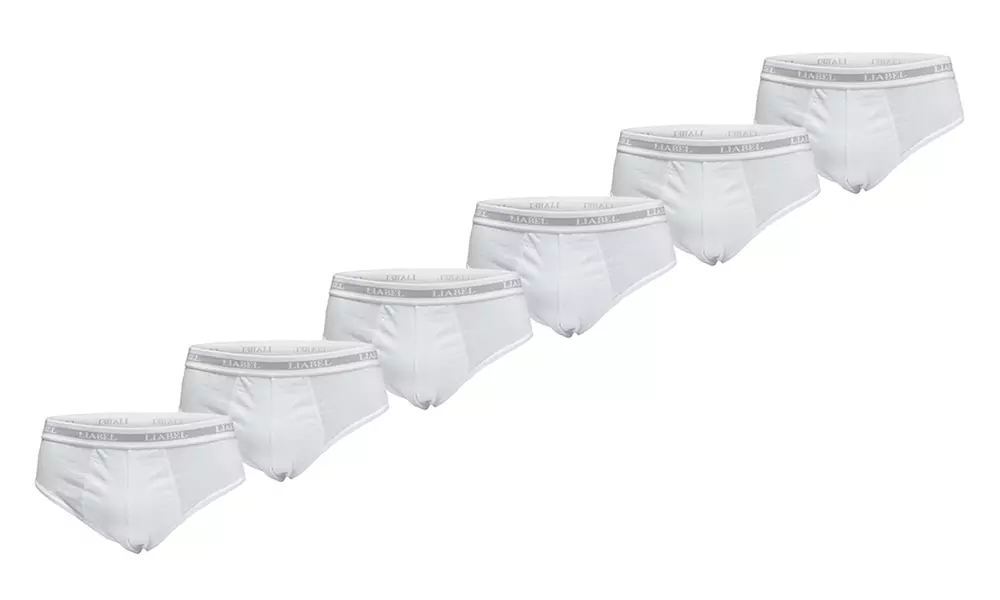 Lot de 6 sous-vêtements pour hommes en coton élastique Liabel