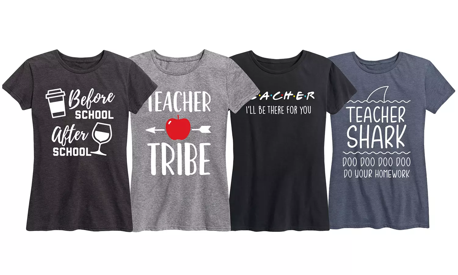 Teacher Tribe & Teacher Life Tees. Plus Sizes Available. - Primary Image