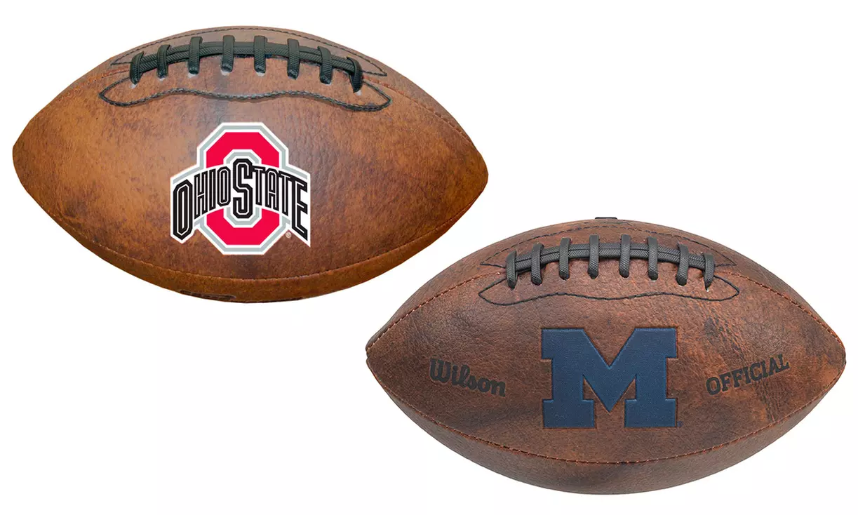 Gulf Coast Sales NCAA Colored Throwback Football - Primary Image