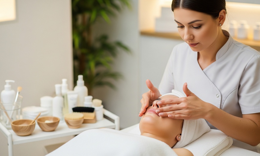 Image 1: 30-60 Min. klassische o. 90 Min. Deluxe Gesichtsbehandlung für 1 Pers.