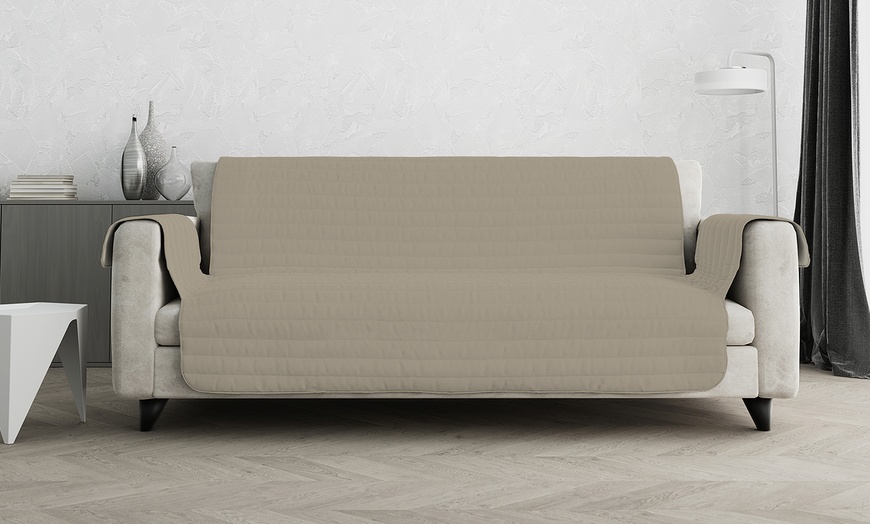 Image 9: Dubbelzijdige tweekleurige “Trendy” bankhoes