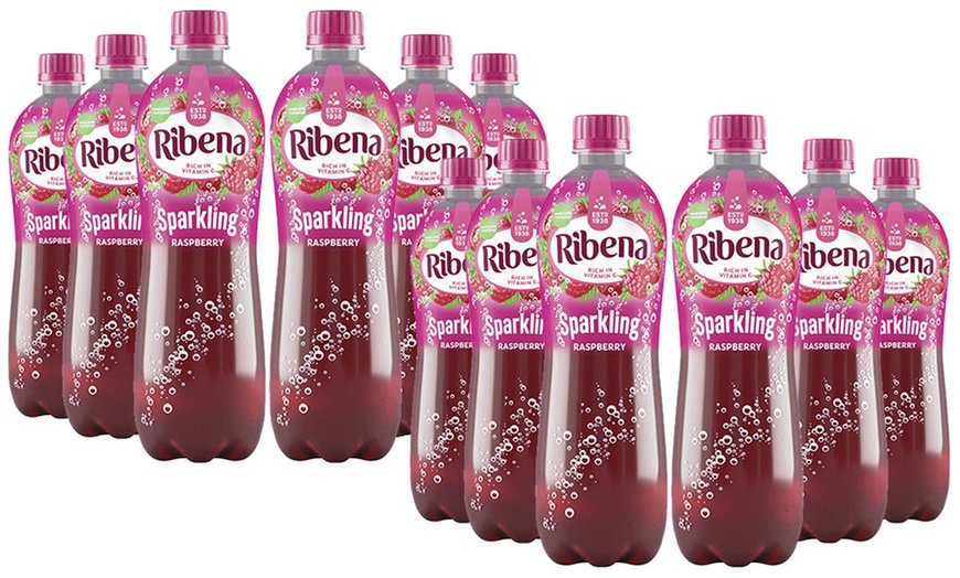 Image 1: 12-Pack of Ribena Raspberry Juice Drink 500ml