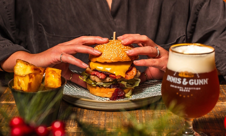 Image 9: Burger Heaven Awaits at Innis And Gunn with Drinks Delight