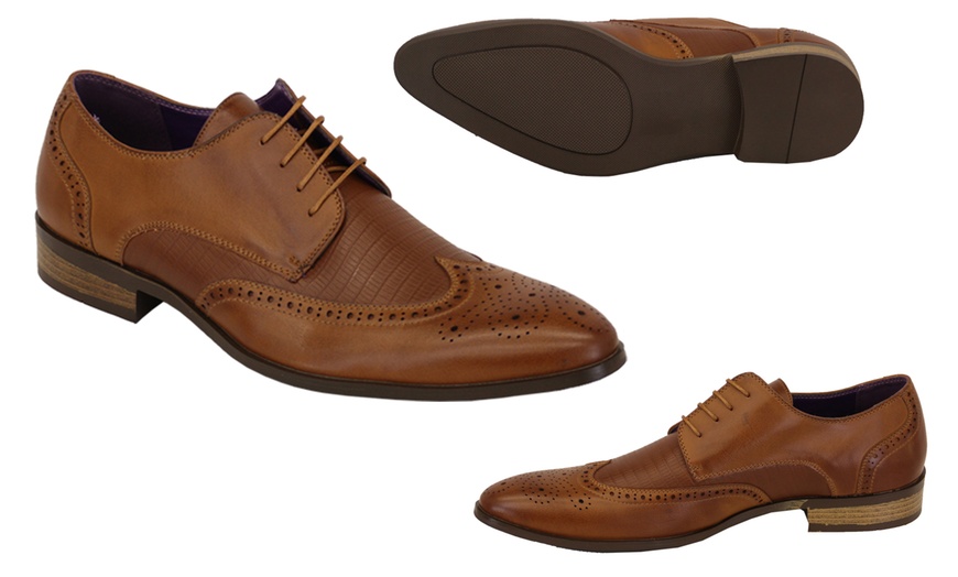 Image 4: Men's Brogue Italian Shoes