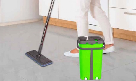 Scopa piatta in microfibra Cenocco, riutilizzabile e lavabile