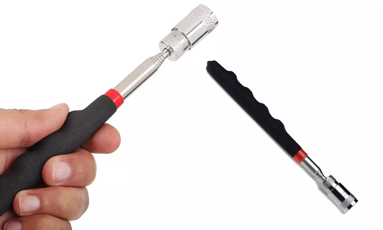 1 ou 2 outils avec aimant télescopique et lumière LED, extensible jusqu'à 31" ou environ 78 cm - Primary Image