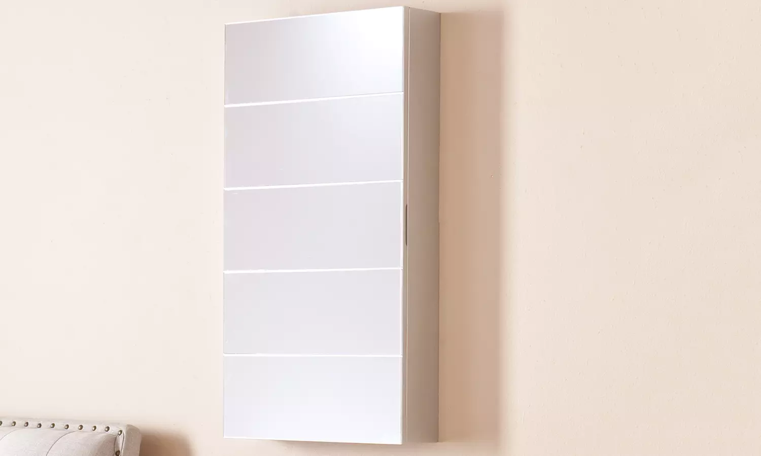 Solana Wall Mount Jewelry Mirror - Primary Image