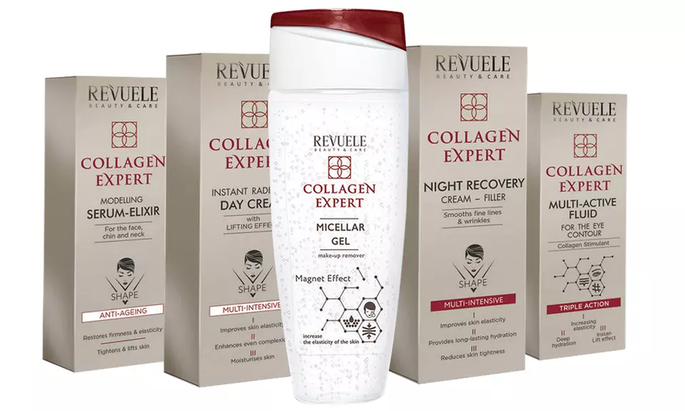 1, 2 ou 4 soins du visage en collagène de la marque Revuele - Primary Image