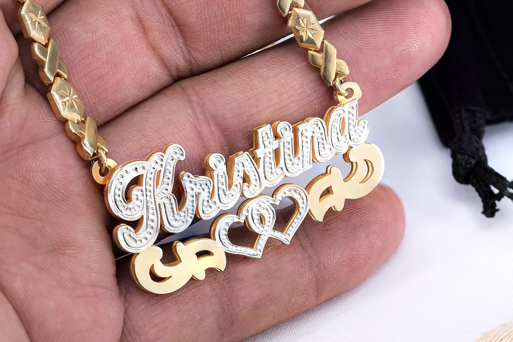 Custom Name Necklace Double Plated Up to 75% Off