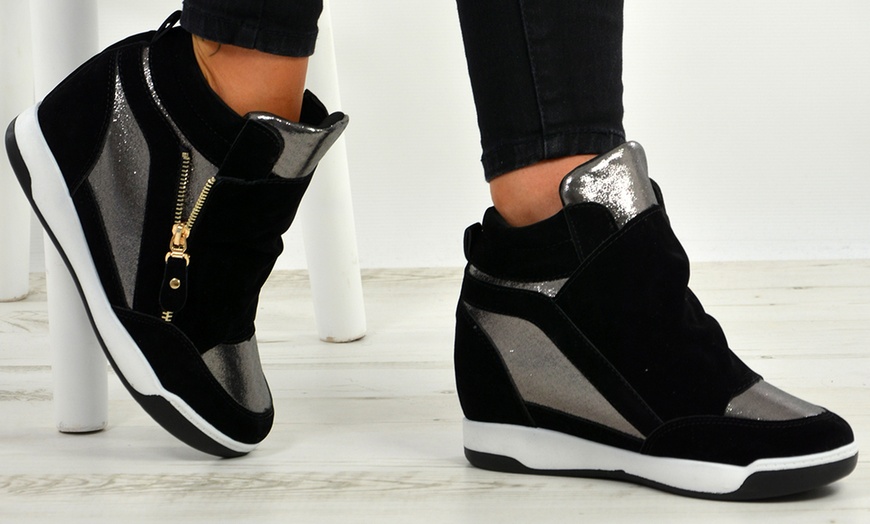 Image 8: Women's Wedge Trainers