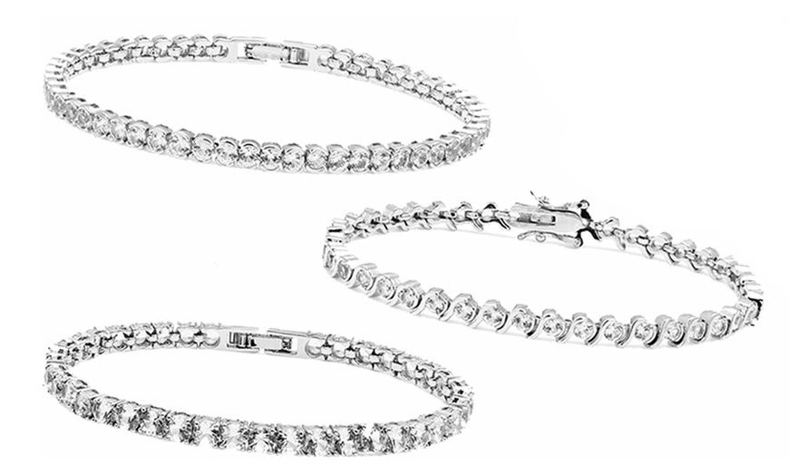 Image 1: Witte saffieren armbanden