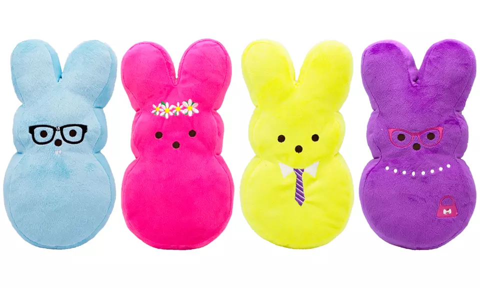 PEEPS Pets Plush Squeaky Bunny Toy  - Primary Image