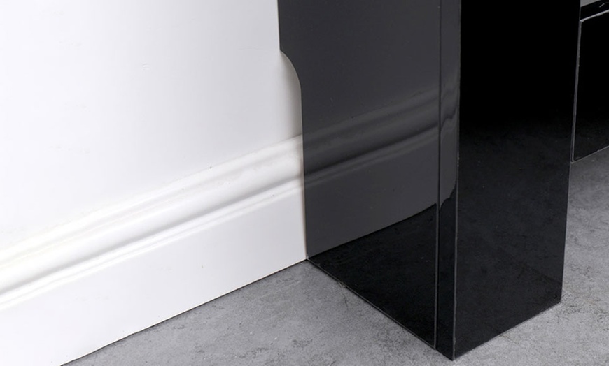 Image 15: High Gloss Black Radiator Cover