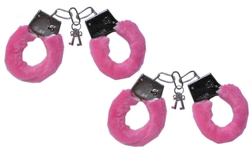 Image 6: One or Two Fluffy Handcuffs with Keys