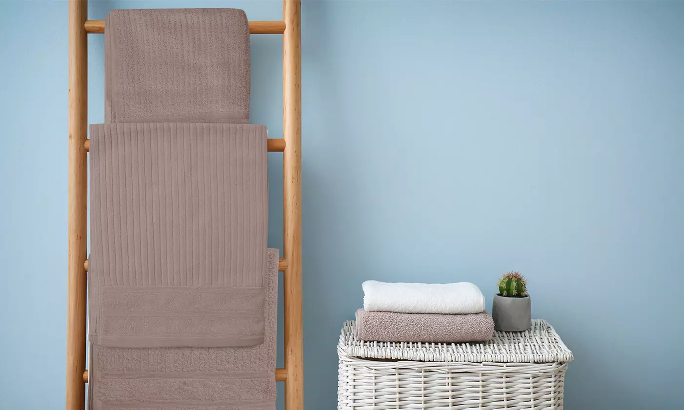 Royal Comfort Egyptian Cotton 8 Piece Towel Pack Granite, White & More