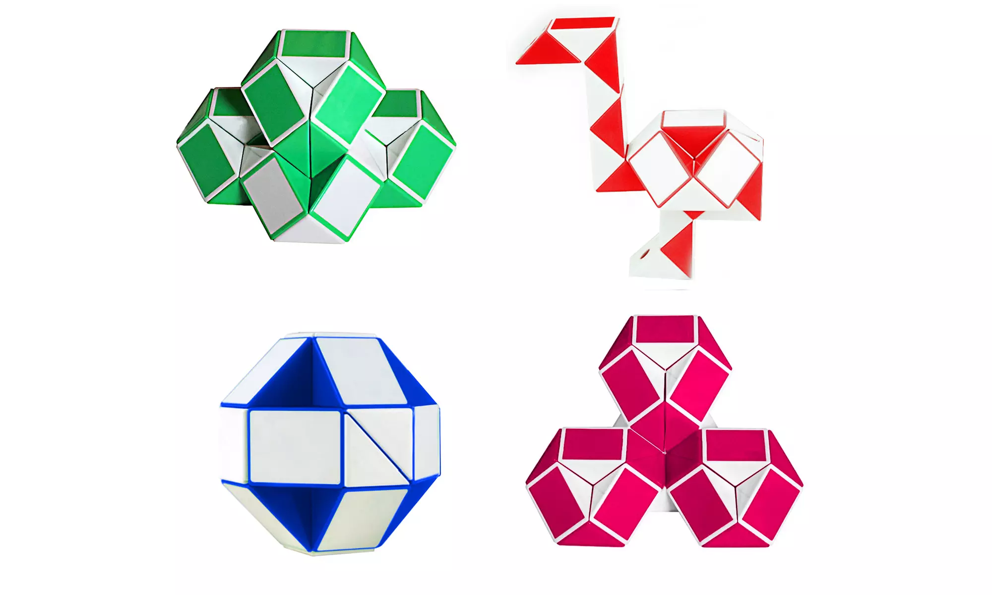 Magic Changeable Twist Snake Cube Puzzle (1-, 2-, or 4-Pack) - Primary Image