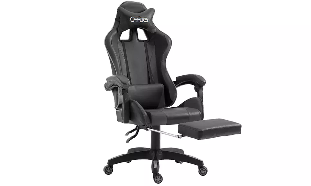 Sedia ufficio Gaming Azrace con poggiapiedi