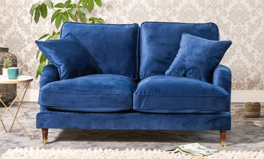 Image 4: Callaway Velvet Sofa Selection