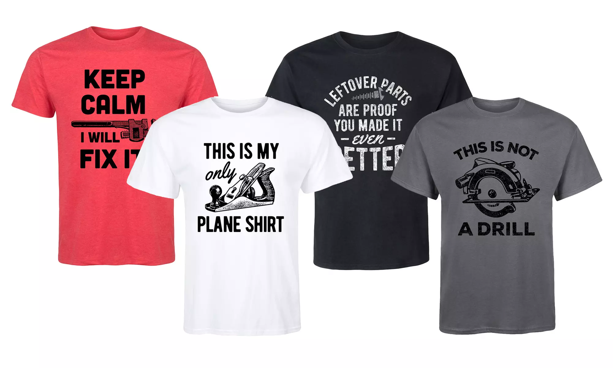 Men's Cotton Handyman Dad T-Shirt. Extended Sizes Available.  - Primary Image