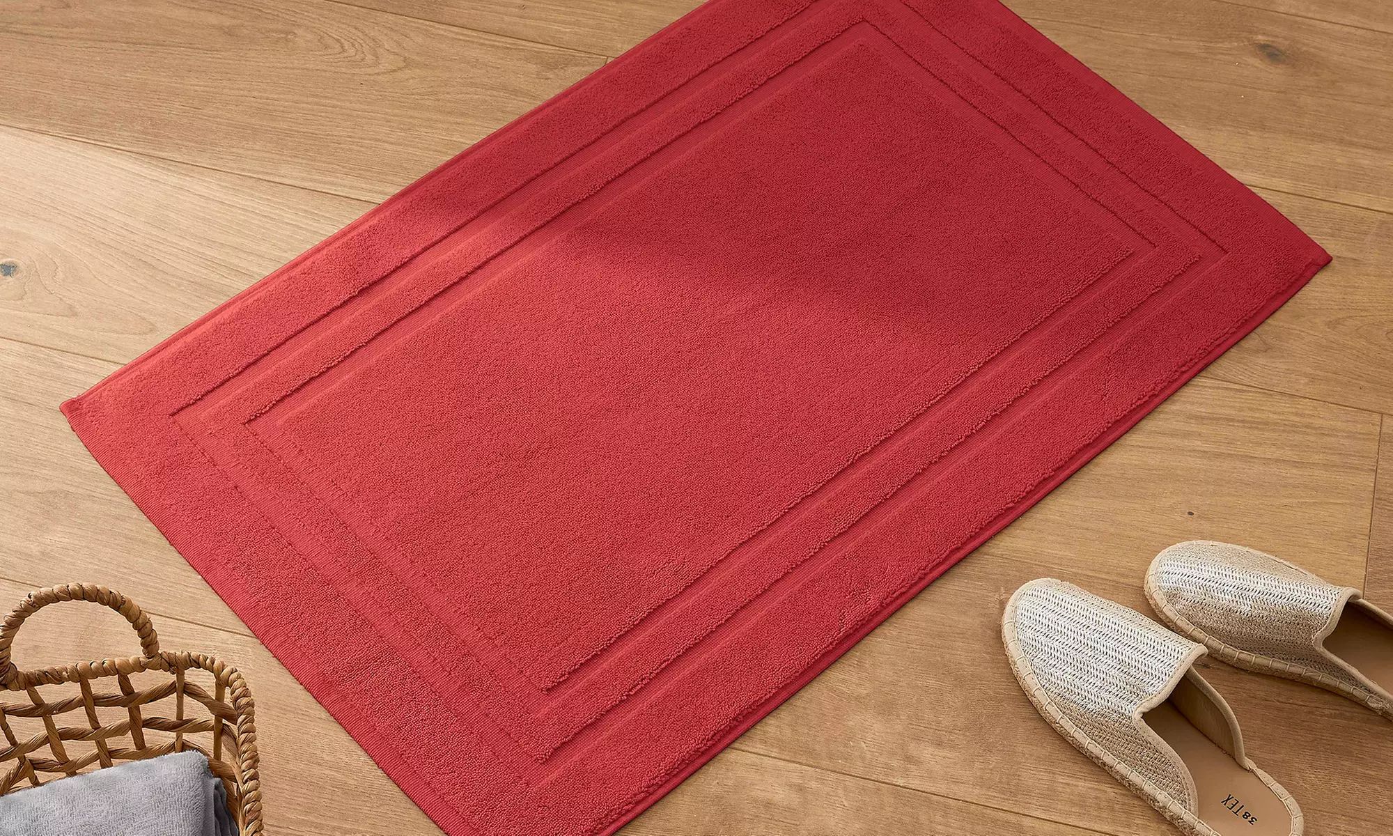 Tapis de bain en coton