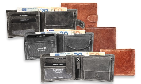 Cartera monedero para hombre de la marca Leonardo Verrelli