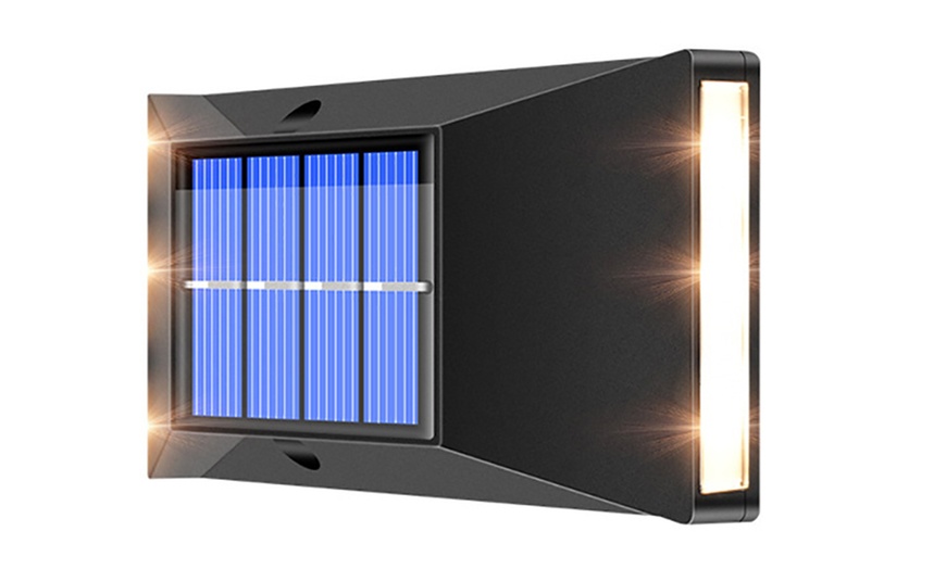 Image 7: One, Two or Four Six-LED Solar Wall Lights